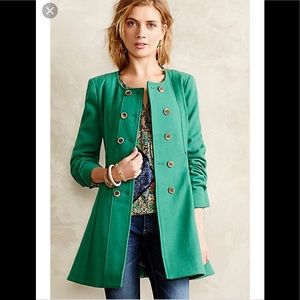 Anthropologie Elevenses Parker Peacoat
